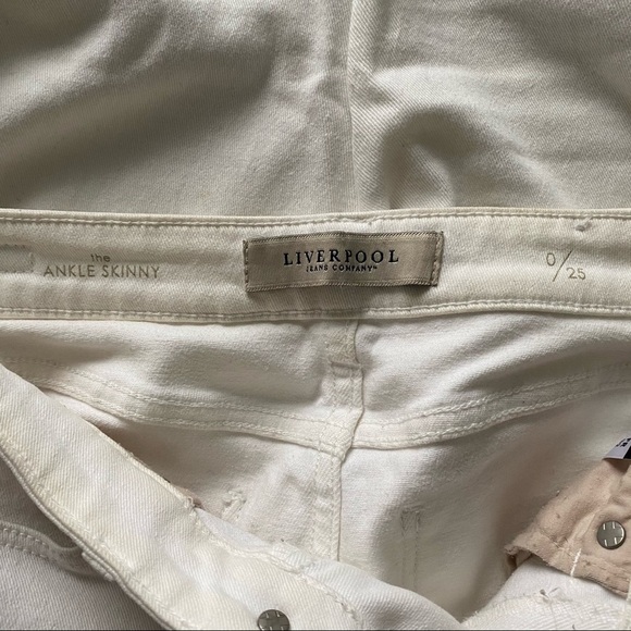 Liverpool Ankle Skinny Jeans White 0 - Picture 8 of 11